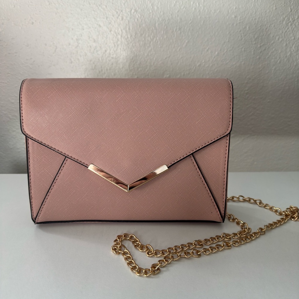 Elegant Pink Envelope Clutch